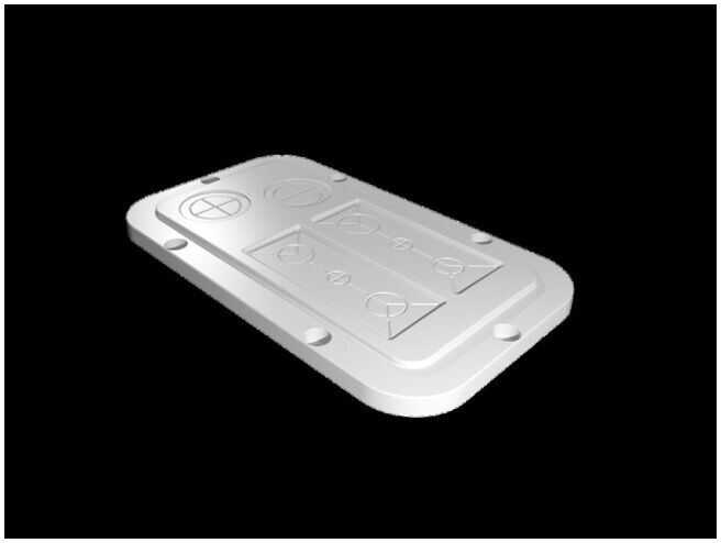 RITTAL Plaque de bride en plastique Taille 1 AX 2561.200 256 x 149 mm (2561200)