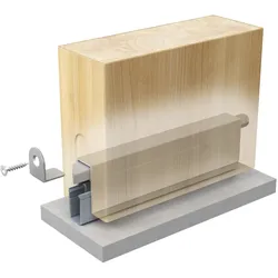 Athmer, Türdichtung, Türdichtung Schall-Ex DUO L-15 WS 1-382 2-seitig Länge 958 mm Aluminium silberfarben eloxiert Ho...