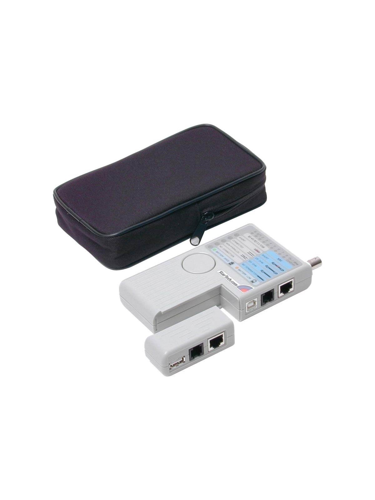 StarTech.com Professional Multi Function RJ45 RJ11 USB and BNC Cable Tester - network tester