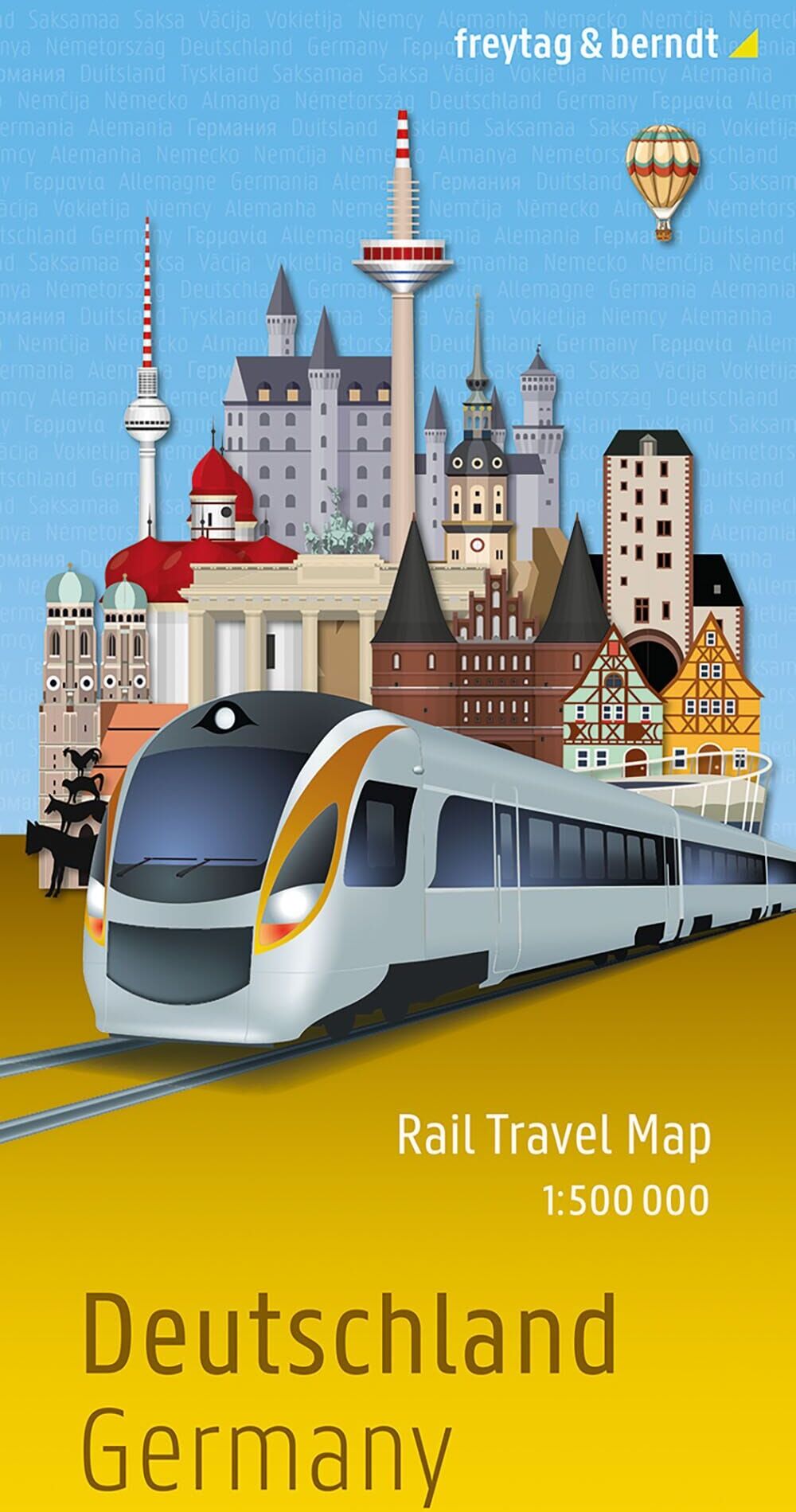 Carte ferrovière - Allemagne   Freytag & Berndt