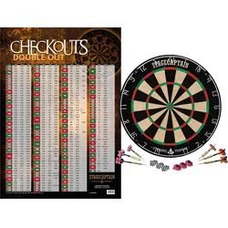 Stagecaptain DBS-1715 BullsEye Pro Dartscheibe Poster Set