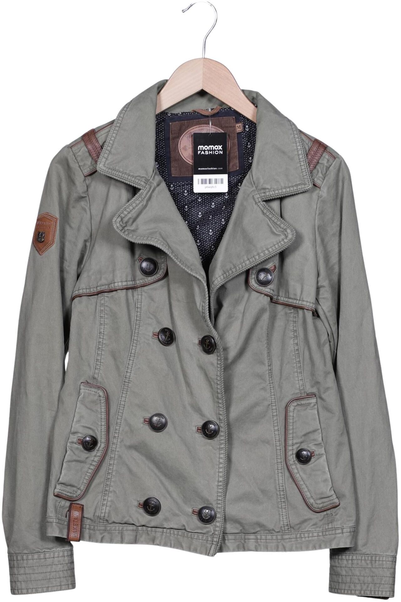 Naketano Damen Jacke, Grün, Gr. M, Baumwolle - Second Hand