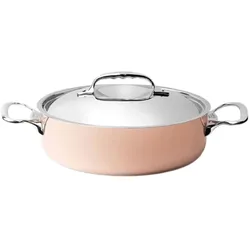 de Buyer Inocuivre Bratentopf mit Deckel, Pfanne + Kochtopf, Kupfer