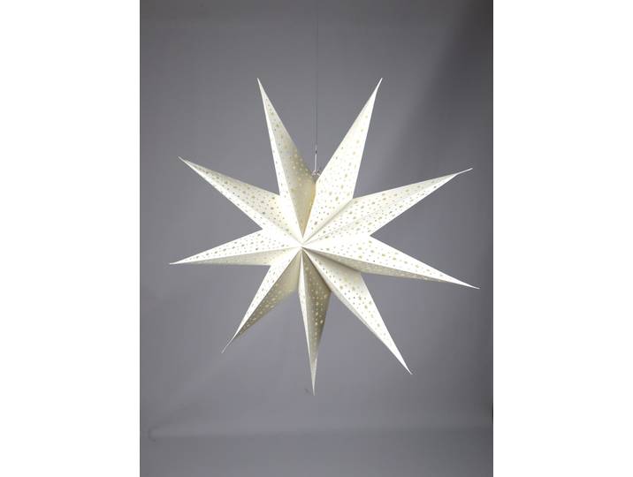 Dekostern AM DESIGN aus Papier , weiß, B:60cm H:15cm, Papier, Dekosterne, Dekostern, 2er Set, BxH: 60x15 cm