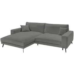 set one by Musterring Ecksofa Kansas Stoff Silber Titan