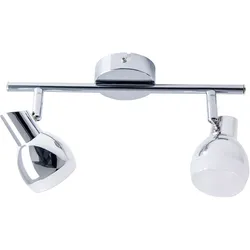 Näve 2er LED Wand-/Deckenschiene "CHROMEY" L:30cm