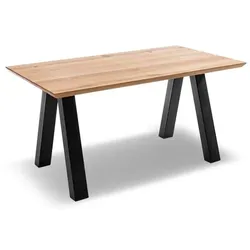 Portobello Esstisch Denver 180 x 100 cm Holz Braun Eiche