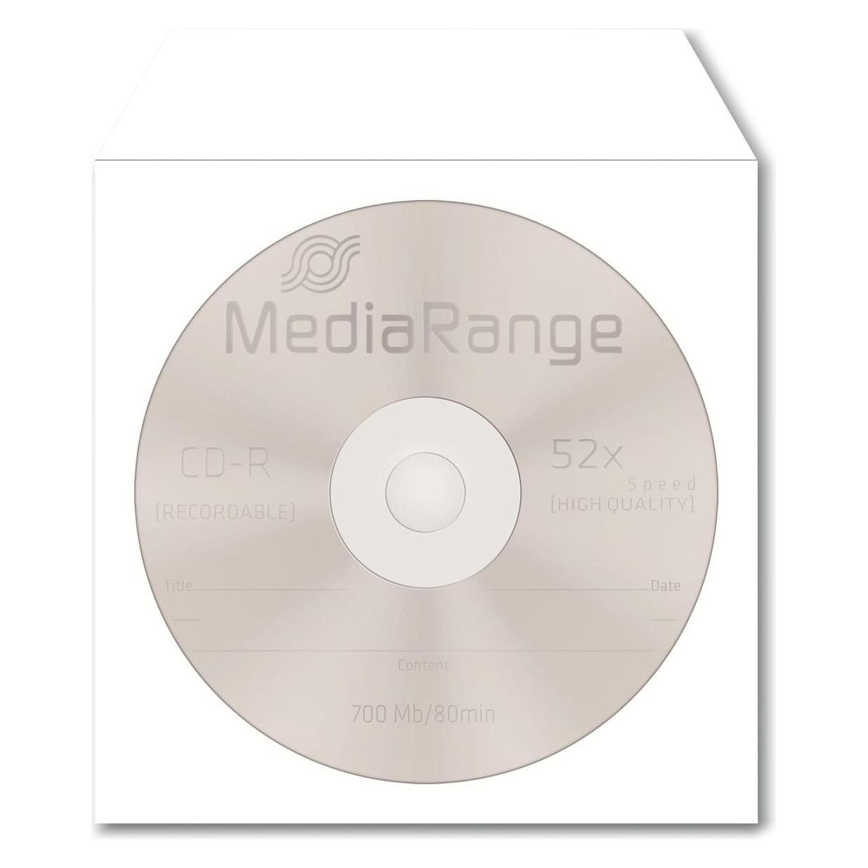 MediaRange CD/DVD Papierhüllen mit Sichtfenster (BOX65)