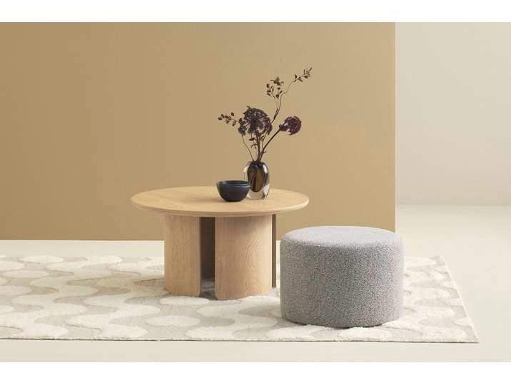 Couchtisch MOLDE , braun (eichefarbig bianco, eichefarbig bianco, eichefarbig bianco), B:80cm H:41cm T:80cm, SCHÖNER WOHNEN-KOLLEKTION, Tische, Couchtisch, 80 cm, mit variabel montierbarem Untergestell