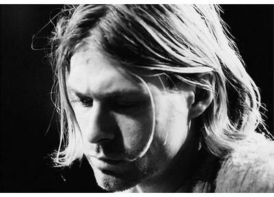 Inspired Finds Kurt Cobain Retro Rock Music Canvas Poster For Bar Cafe & Home Wall Decor melancholic Grunge Closeup 19.69x27.56in No Frame