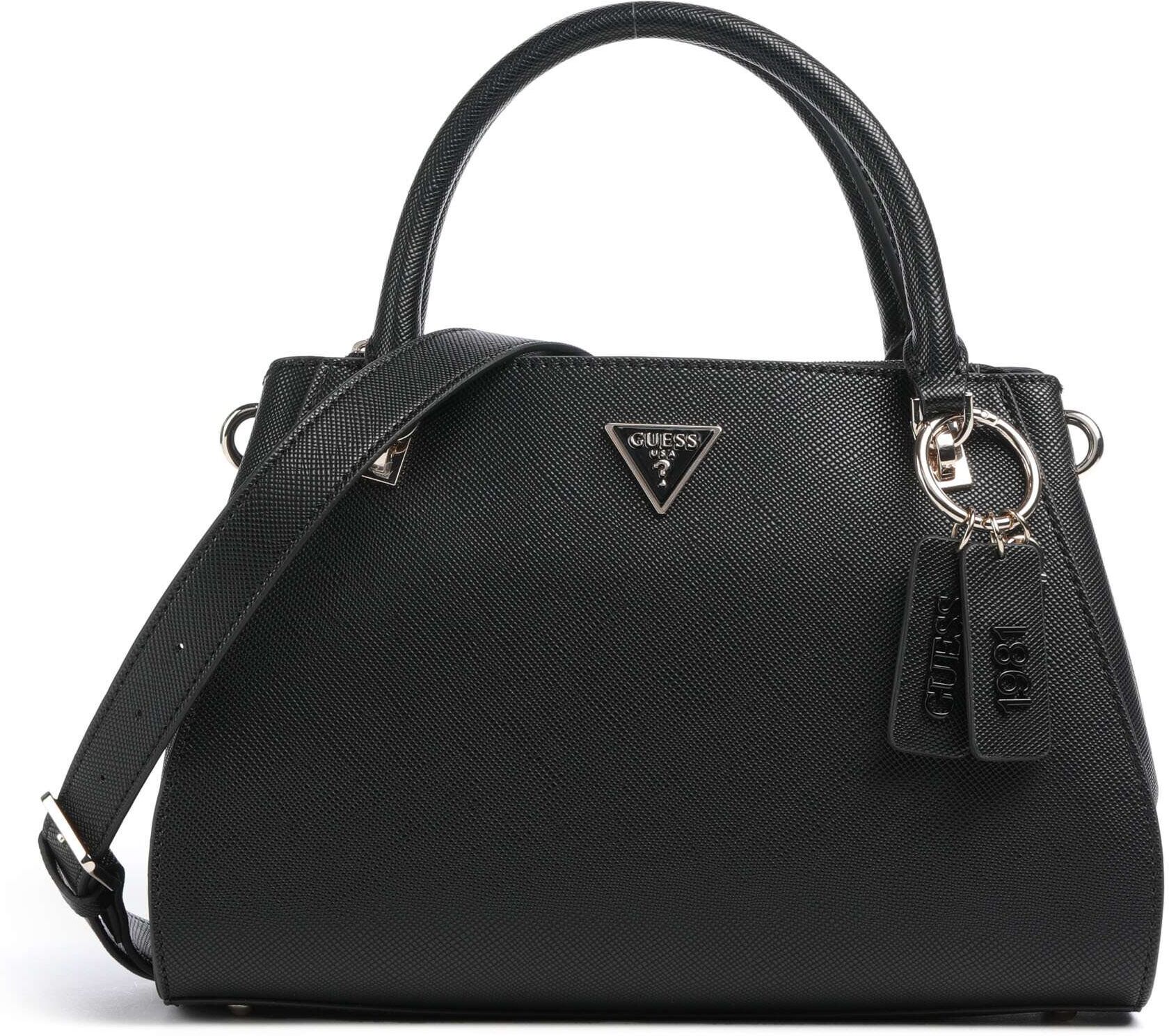 Guess Noelle II Luxury Handtasche aus Leder, schwarz