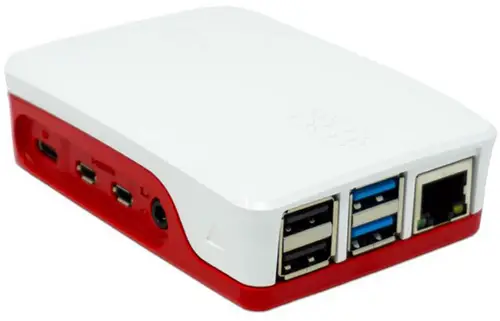 Raspberry Pi SBC-Gehäuse Geeignet für: Raspberry Pi 4 B Rot, Weiß