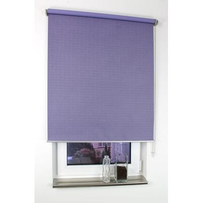 Seitenzugrollo LIEDECO "Struktur" Gr. 4, lila (flieder), B:122cm H:175cm, Polyester, Rollos, Seitenzugrollo, Uni, im Festmaß