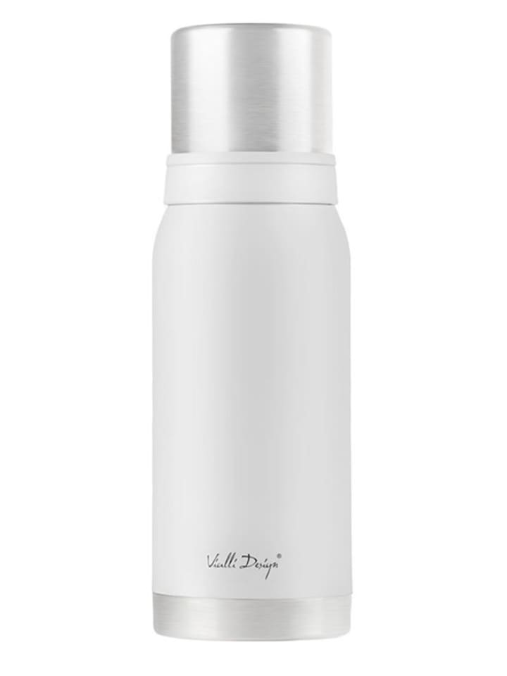 Vialli Design Thermoflasche in Weiß - 1 l - onesize