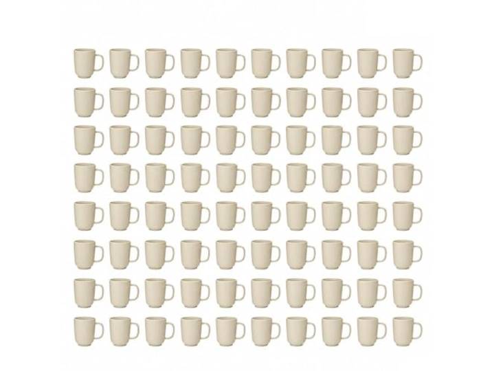 Ritzenhoff & Breker Jasper 60er Set Kaffeebecher Vanille 250ml I Steingut