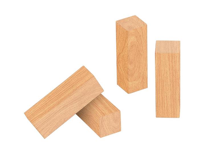 Eckholz Buche 60 × 2 cm 4 Stück