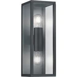 Außenwandleuchte Garonne in Anthrazit/Alufarben max. 10W Wandlampe