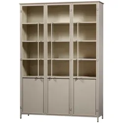 Tchibo - Woood Metall-Vitrine »Exhibit« XL - 140x40x200cm - braun -