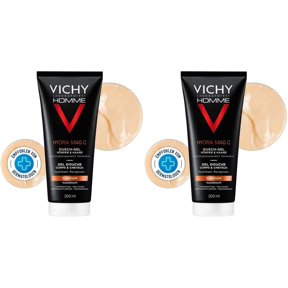 Vichy Homme Hydra MAG C DU x2 2x200 ml Duschgel