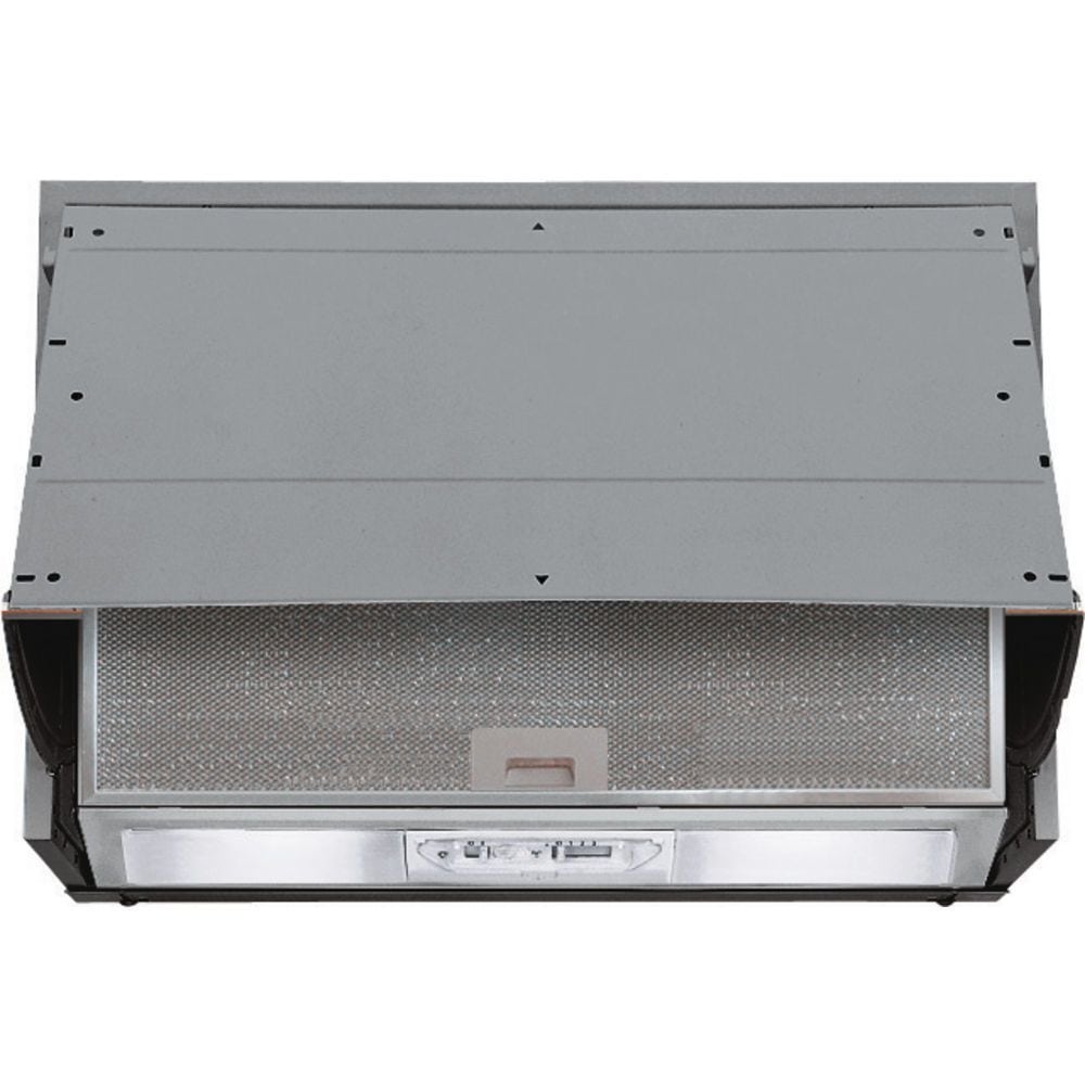 Bauknecht DE5360 SG/1 Abluft/Umluft Dunstabzugshaube/Esse Flachschirmhaube 60 cm (Grau) 859991558210