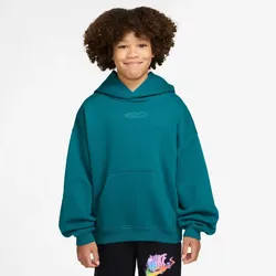 NIKE Sportswear Club Fleece Oversize Hoodie Kinder 372 - bright spruce/energy/bright spruce M (137-147 cm)