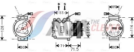 Ava Clever Choice Kompressor, Klimaanlage Hdak009 Für Honda