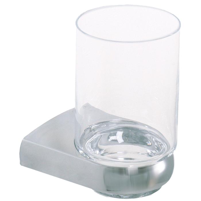 Bravat Metasoft Glashalter 816110 Glas zylinderförmig klar, chrom