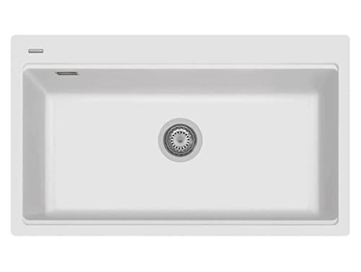 PLADOS LX8610 Einwaschbecken Quarz Einbauspüle - Milchweiß
