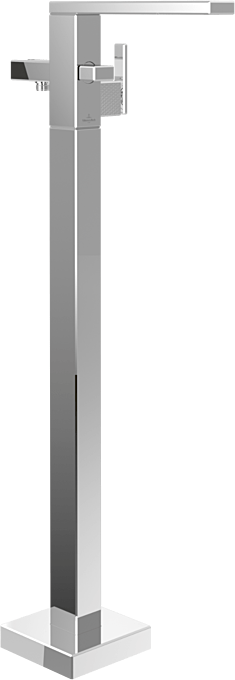 Villeroy und Boch Mettlach Einhebel-Badewannenarmatur TVT12600300061 bodenstehend, chrom