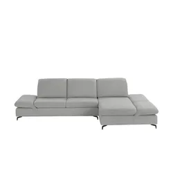 W.SCHILLIG Ecksofa  Saraa ¦ grau ¦ Maße (cm): H: 84