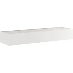 Helloshop26 - Moderne Pflanzgefäß 280 x 80 x 40 cm elegantes Design für Garten Terrasse aus Edelstahl