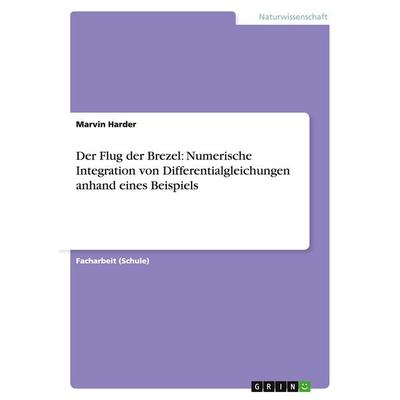 Der Flug der Brezel: Numerische Integration von Differentialgleichungen anhand eines Beispiels, Taschenbuch von Marvin Harder, GRIN, 978-3-656-16624-5