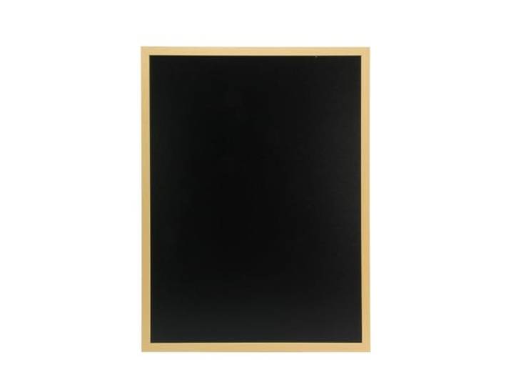 SECURIT - Tableau Mural \ Woody\ - Marqueur à Craie Liquide - Coloris Teck 60 x 80 cm - Teck - Ardoise Double Face - Cadre en Bois Laqué