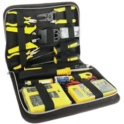 W-Star, Multimeter, Sada nářadí pro síťaře WS5013, 15 ks, tester RJ45 voltmetr pájka kleště RJ45 RJ12 (Kabeltester)