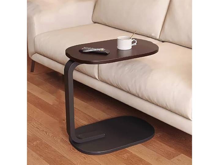 XCHtuerFY Beistelltisch, Moderner, ausziehbarer Beistelltisch for Sofa und Bett(Brown2)