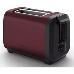 Moulinex LT5S05E0, Toaster, Schwarz, Rot