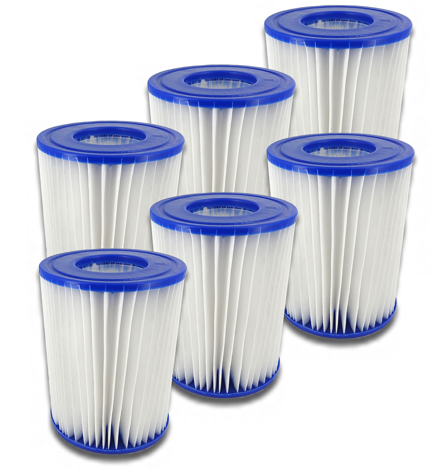 Bestway Set van 6 poolfilters maat 2 58094 filterpatronen