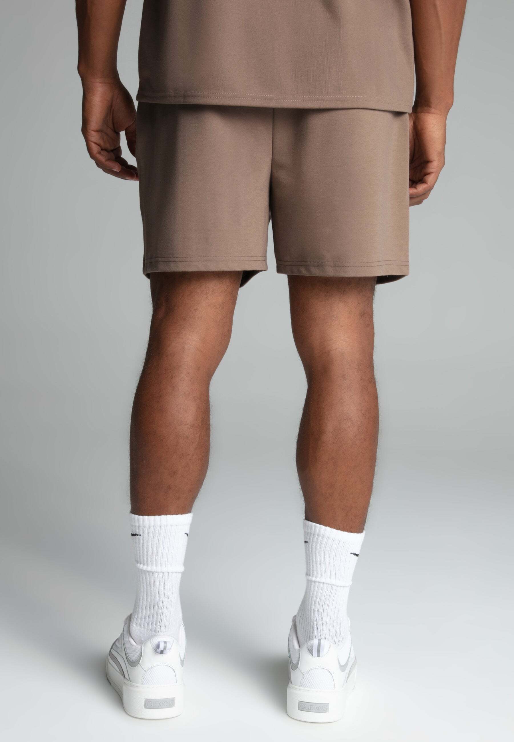 Shorts SIKSILK "Siksilk Shorts Retro Shorts", Herren, Gr. XXL, N-Gr, beige, Obermaterial: 97% Polyester PES. 3% Elasthan EL., Hosen Shorts beige XXL, N-Gr