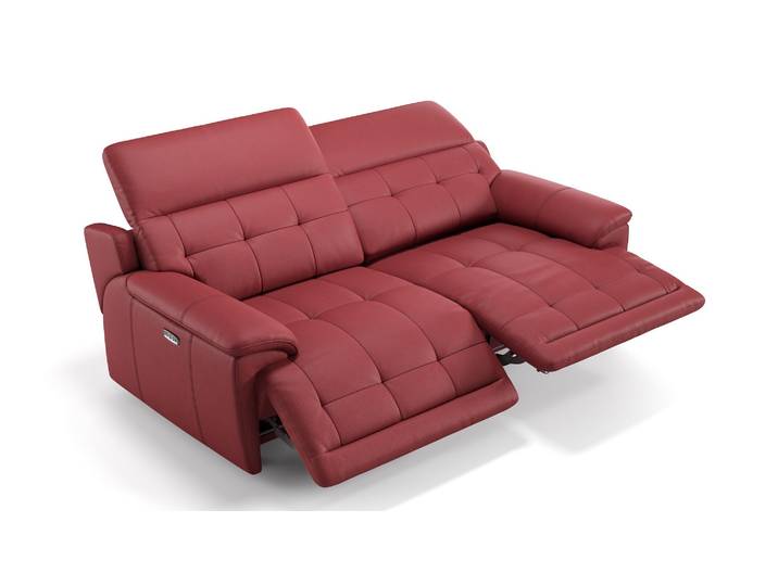 Leder 3 Sitzer VEGAS Sofagarnitur mit Funktion