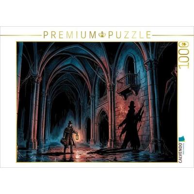 CALVENDO Puzzle Ein Gast im Schloss der Finsternis | 1000 Teile Lege-Größe 64x48cm Foto-Puzzle für glückliche Stunden, von , Calvendo Puzzle