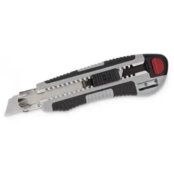 KREATOR KRT000304 Cuttermesser 18mm Klinge mit integriertem Anspitzer + Klingenspeicher