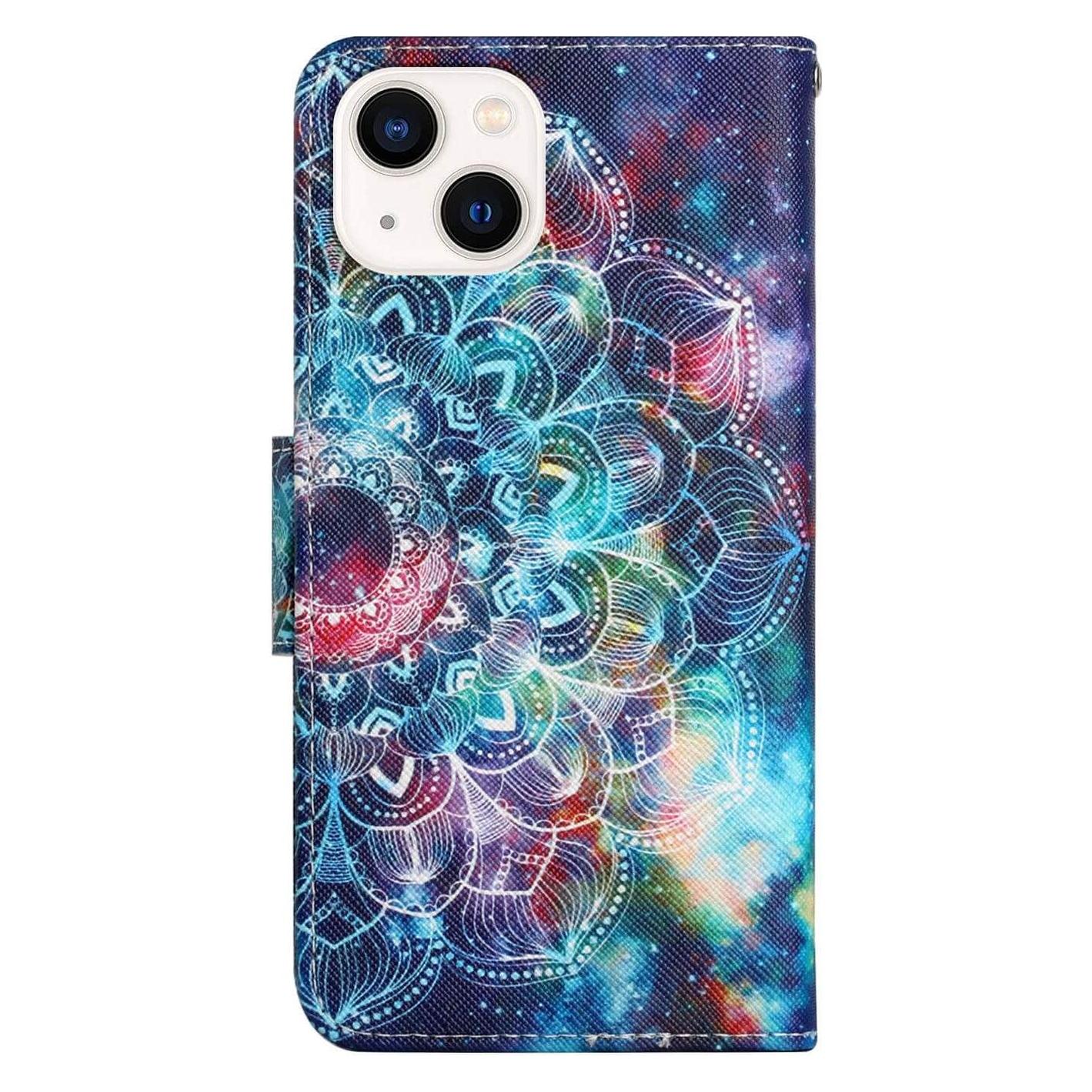 Cover-Discount iPhone 14 Plus - Leder Etui Hülle Mandala (Apple iPhone 14 Plus) (EDA003499202R)
