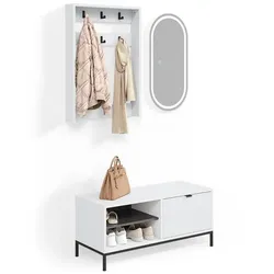 GARDEROBE Aterno Weiß Set, 3 Teile