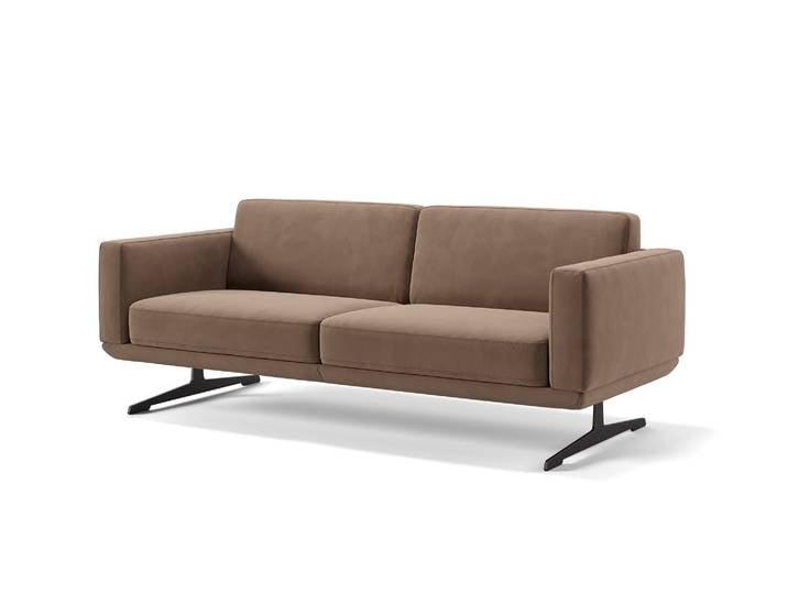 Designer Sofa Stoff 3-Sitzer MARETO Relax Couch Stoffsofa