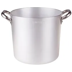 PENTOLE AGNELLI Lammfell-Kochgeschirr, professioneller hoher Kochtopf 103 professional ø 40 aus Reinaluminium, 2 Griffe aus Edelstahl