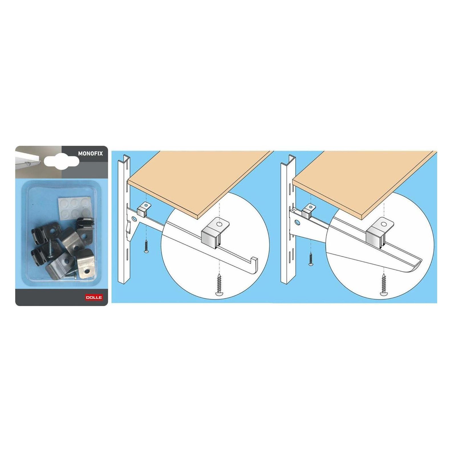 Dolle Regalbodenfixierung Monofix edelstahl, 12-tlg (31682575)