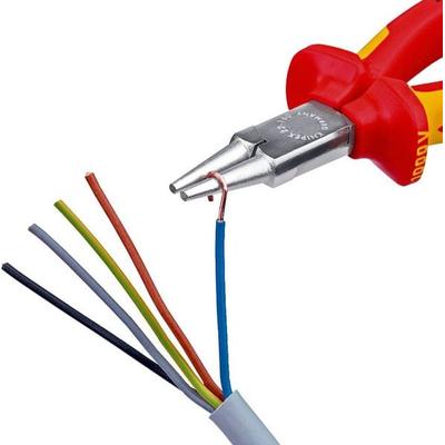 Knipex 22 06 160 VDE Rundzange Gerade Chrom-Vanadium Elektrostahl 160mm