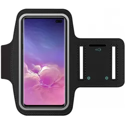 SmartFitness Samsung Galaxy S10+ Handy Sport Armband, Smartphone Sportarmband, Schwarz