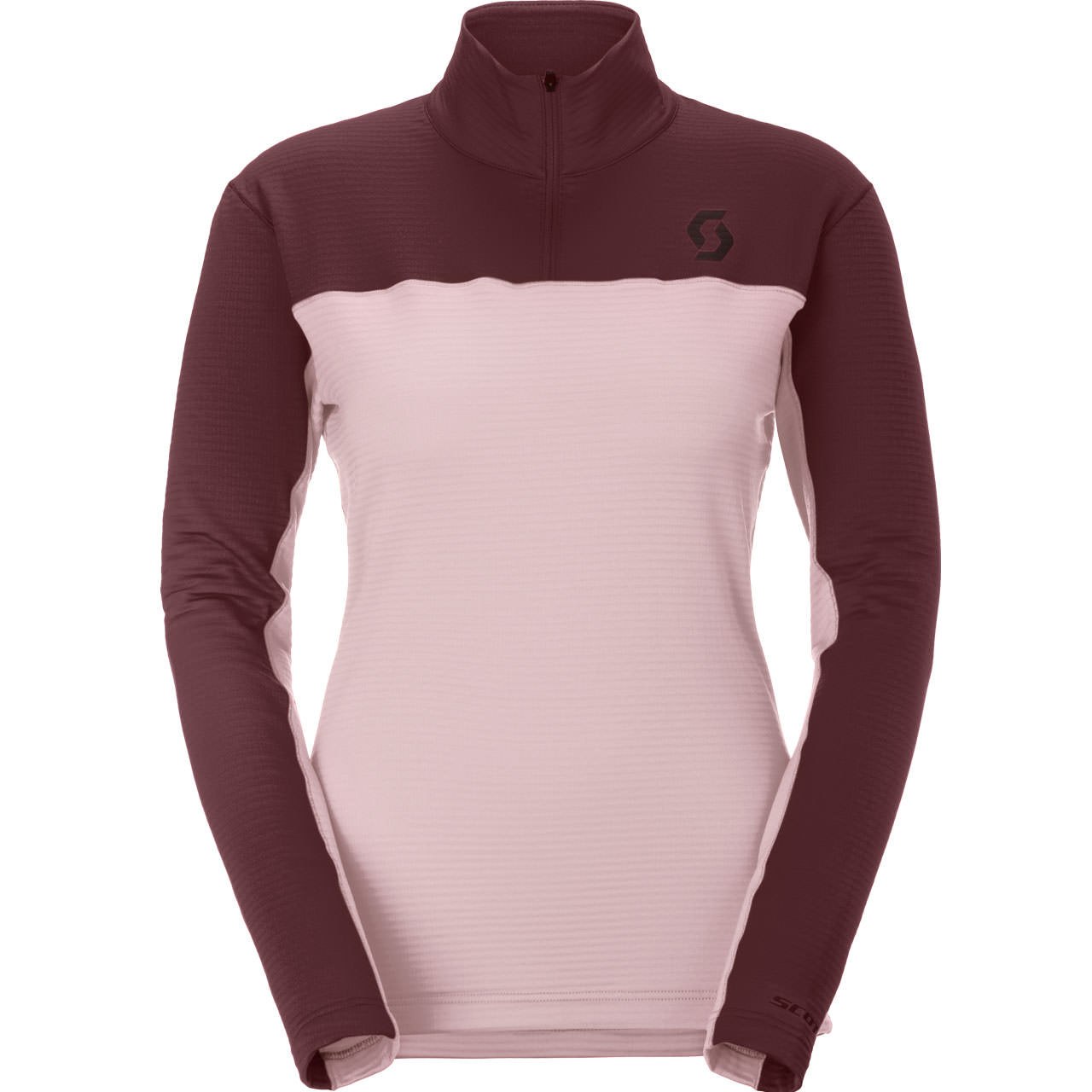 Scott Damen Skishirt DEFINED LIGHT wax pink/cocoa red - M