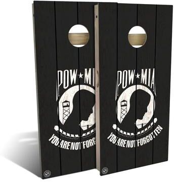 Skip's Garage POW MIA Outdoor Cornhole Board Set